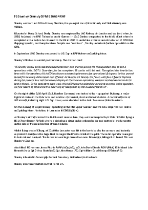 A preview of a PDF biography for Grundy, Stanley